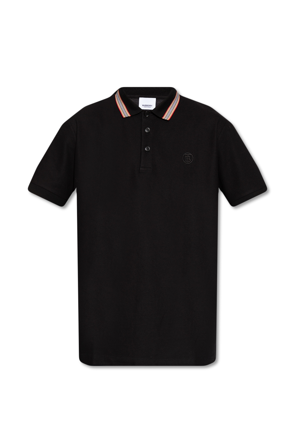 Burberry men's best sale polo shirt black